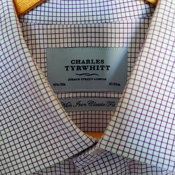 Charles Tyrwhitt Dress Shirt 16.5/35 - Picture 3 of 5